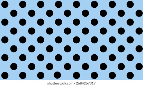 Patrón azul sin costuras con gotas negras. Fondo de lunares. Lindo Fondo de pantalla con circulo.