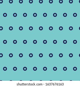 Blue seamless pattern with empty circles