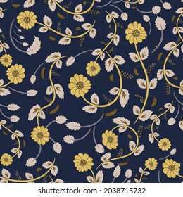 Blue seamless pattern fabric seamless pattern or background textile or bed sheet