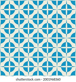 Blue seamless pattern on light backdrop. Print wall paper.