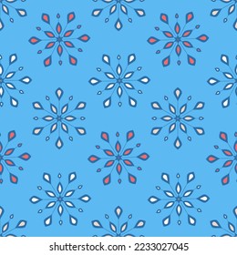 Patrón transparente con copo de nieve, navidad