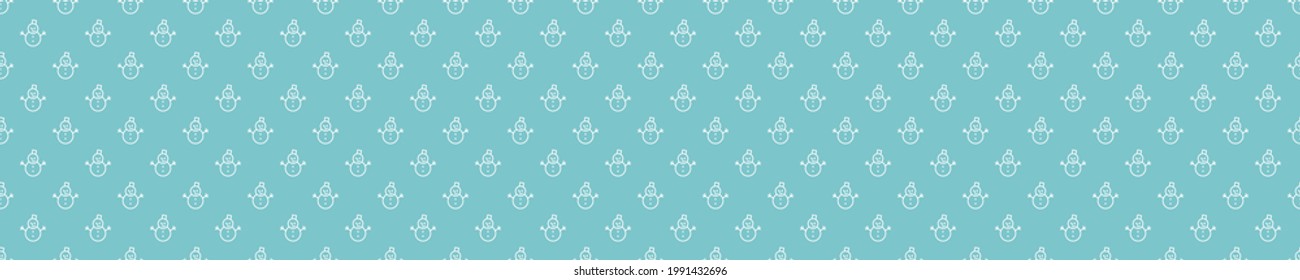 Patrón transparente azul con iconos de nieve