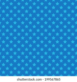 Blue seamless pattern with stars