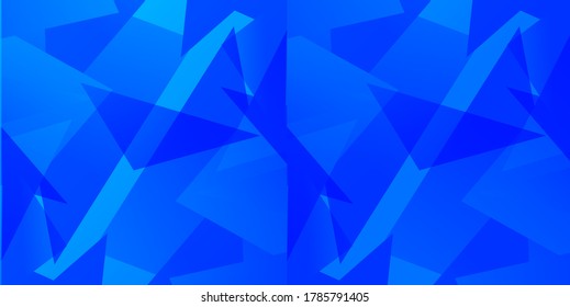 Blue Seamless Pattern Stylish Background Texture - Vector Template