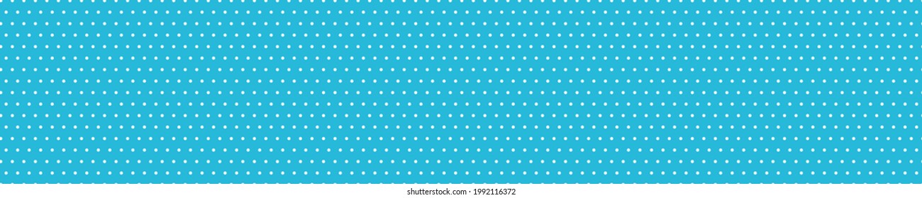 Blue seamless pattern with white dots