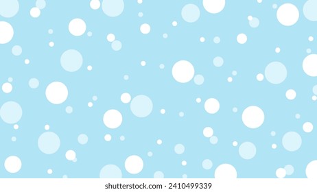 Blue seamless pattern with white dots