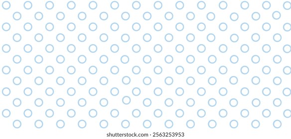 Blue seamless pattern with white polka dots