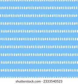 Blue seamless pattern with white stripes