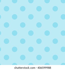 blue seamless polka dots pattern