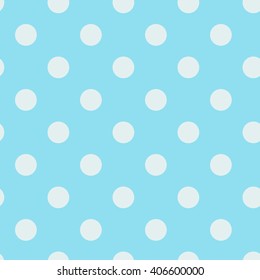 blue seamless polka dots pattern