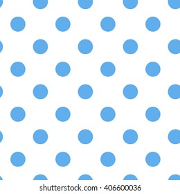 blue seamless polka dots pattern