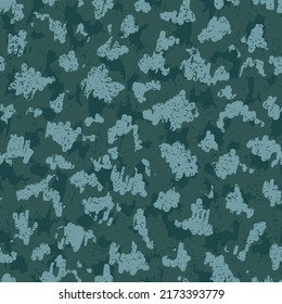 Blue Seamless Soldier Vector Backdrop. Green Camouflage Seamless Pattern. Green Seamless Modern Graphic Texture. Black Repeated Fashion Vector Design. Camouflage Background