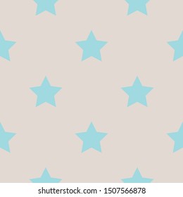 blue seamless star pattern for christmas. Vector background