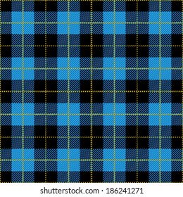 Blue Seamless Tartan Design