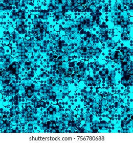 Blue seamless texture from circles and dots. Abstract vector background for web page, banners backdrop, fabric, home decor, wrapping