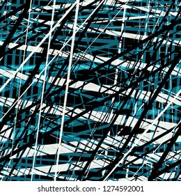 Blue seamless texture. Lines and stripes mix random Abstract vector background for web page, banners backdrop, fabric, home decor, wrapping - Powered by Shutterstock - Get 15% off with code: PIKWIZARD15