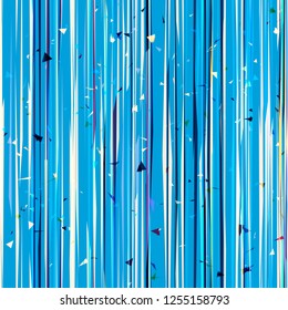 Blue seamless texture with vertical lines and triangle particles. Abstract vector background for web page, banners backdrop, fabric, home decor, wrapping