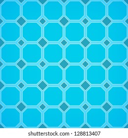 Blue seamless tile pattern