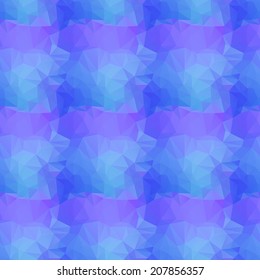 Blue seamless triangle abstract pattern. Vector illustration