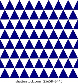 blue seamless triangle pattern with triangles, seamless abstract geometric horizontal strip pattern repeat style. replete image design for fabric printing, diamond pattern
