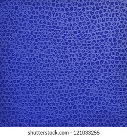 Blue seamless vector black leather texture background.