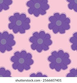 blue seamless vector stock flowers leaf pattern on grey background