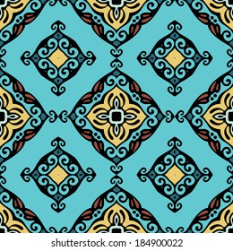blue seamless vector tiled background