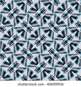 Blue seamless wallpaper abstract design background