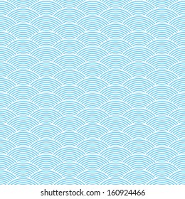 blue seamless waves abstract pattern 