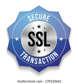 Blue secure transaction badge