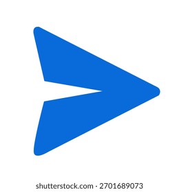 Blaues Massage-Symbol einzeln senden 