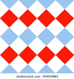Blue Serenity Red White Diamond Background Vector Illustration