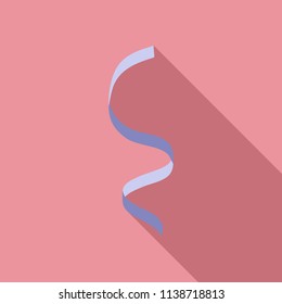 Blue serpentine icon. Flat illustration of blue serpentine vector icon for web design