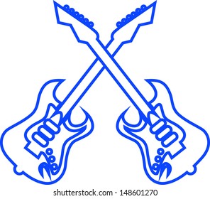 Blue set Guitar