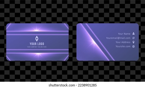 Blue Set Name Card and Business Card Template Design Abstract Background EPS 10 Vector