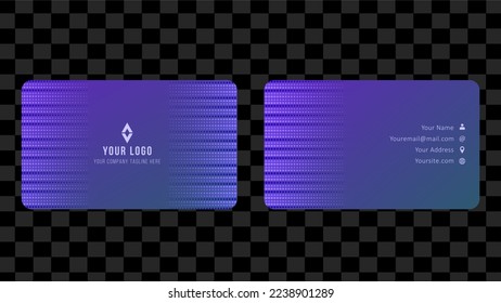 Blue Set Name Card and Business Card Template Design Abstract Background EPS 10 Vector