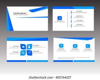 Blue set  template Info graphic  design