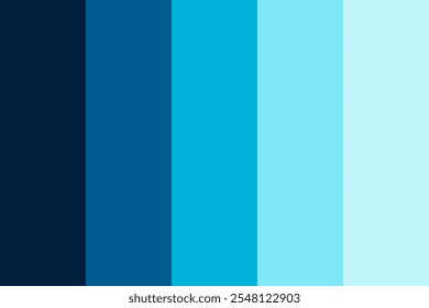 Blue shade color gradient background with palette stripe vector illustration