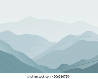 Ilustración de fondo de guijarros de montaña con sombra azul