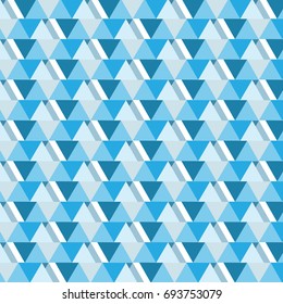 blue shade triangle overlapped horizontal striped pattern background vector illustration image