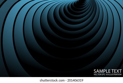 Blue shades abstract background illustration surface - Vector blue ripples spreading background template