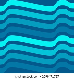 tonos azules ondulan un patrón sin fisuras perfecto para fondo o papel pintado