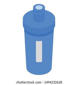 Blue shaker icon. Isometric of blue shaker vector icon for web design isolated on white background