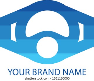 Blue Shape Logo Vector Design