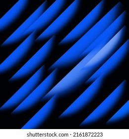 Forma azul sobre fondo negro