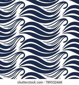 blue shape wave pattern background