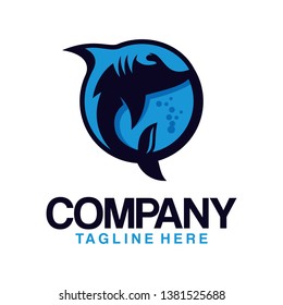 Blue shark logo inspiration. e sport shark logo