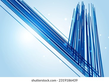 blue sharp digital lines background