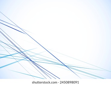 Blue sharp thin line background