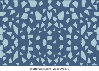 A blue sharp triangle pattern can be described as a repeating pattern of blue triangles. The triangles can be of any size or shape, but they are typically sharp and pointed. The pattern can be regular